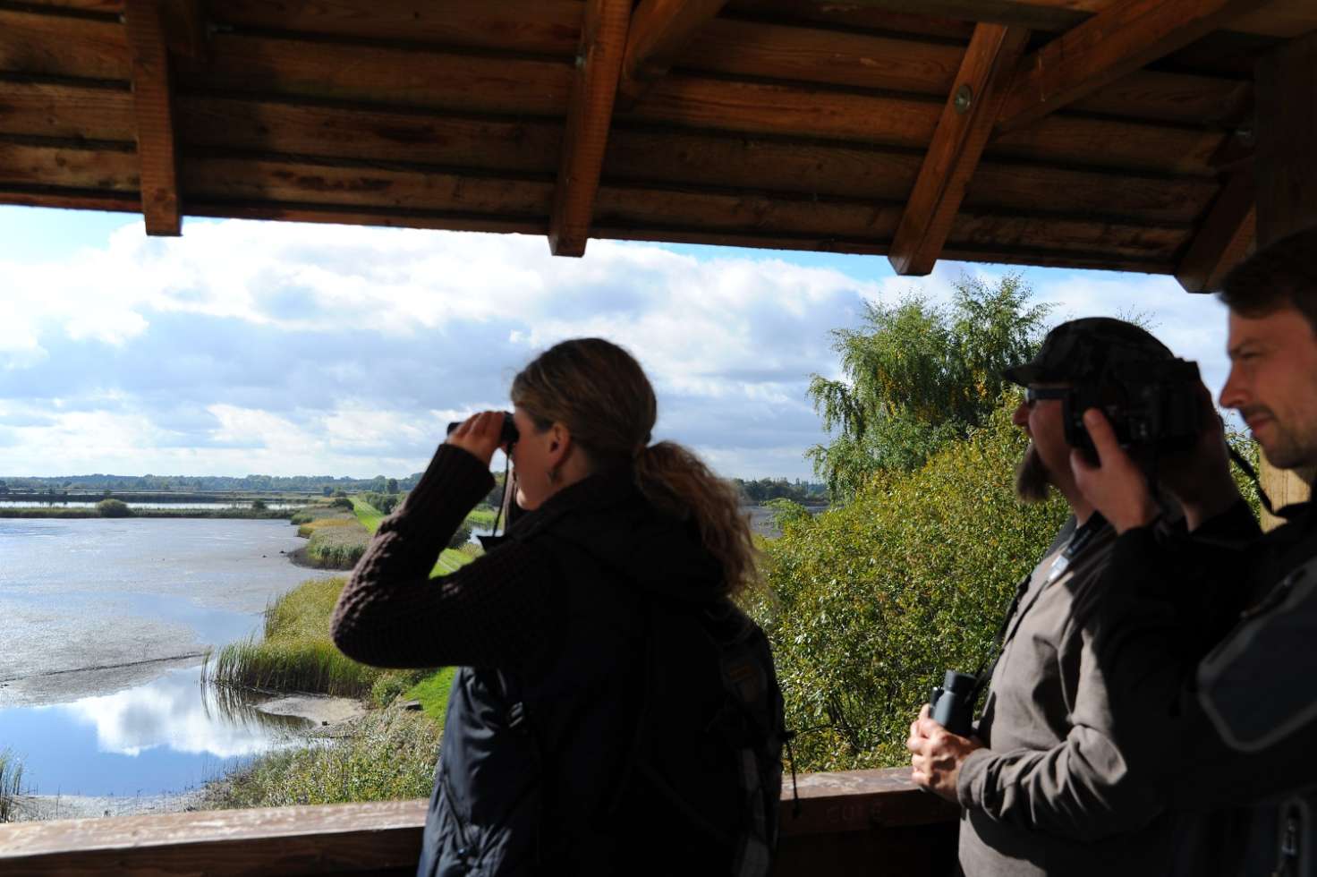 Aussichtspunkt im Naturschutzgebiet Fischteiche Lewitz