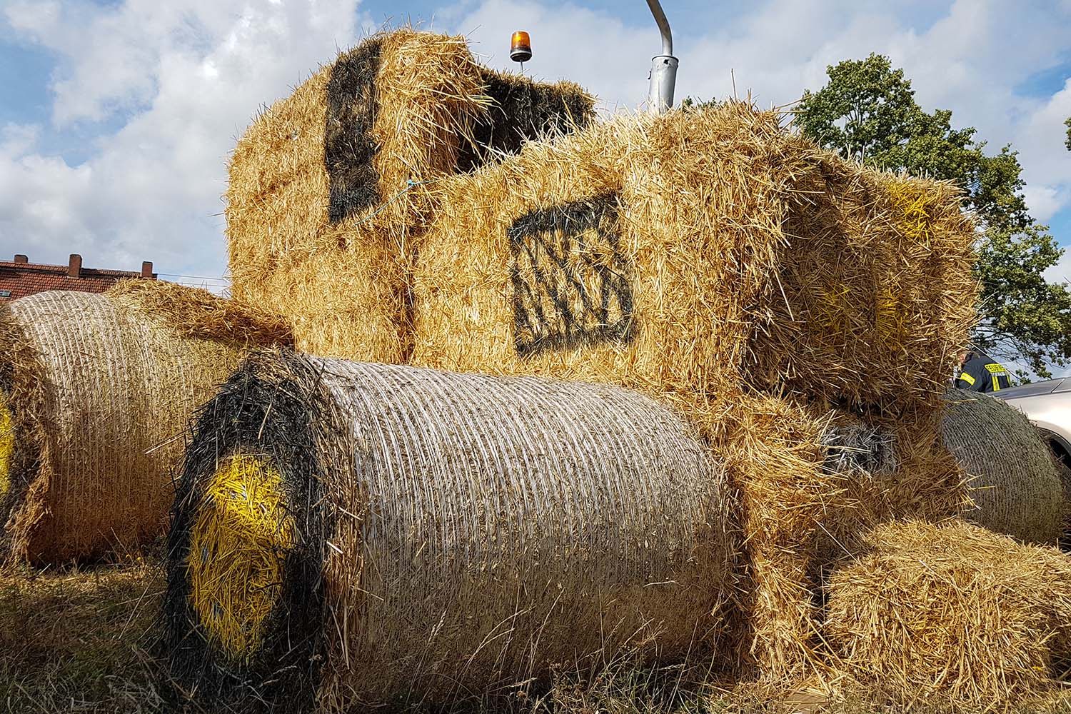 Strohtrecker in der Lewitz